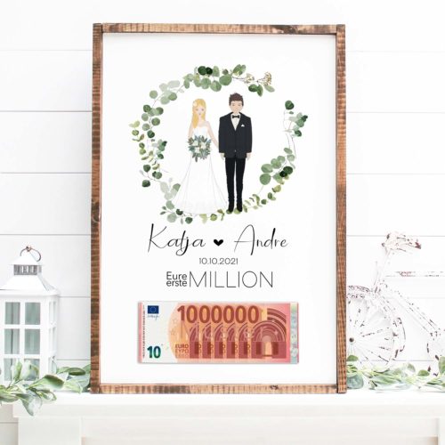 Eure erste Million Hochzeitsposter