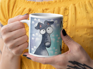 Kaffeetasse Morning coffee with my Whippet
