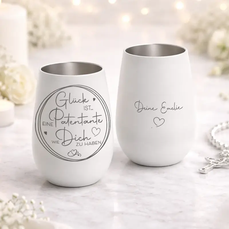personalisiertes windlicht glück ist eine patentante wie dich zu haben
