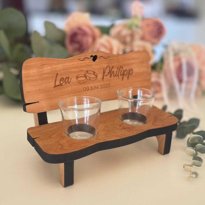 Schnapsbank zur Hochzeit