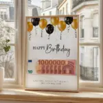 Geburtstagsgeschenk zum selber drucken Luftballons
