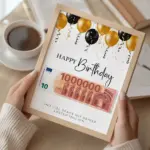Geburtstagsgeschenk zum selber drucken Luftballons