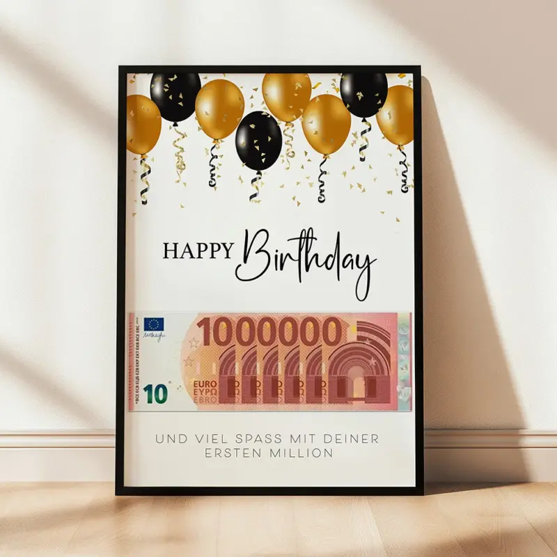 Geburtstagsgeschenk zum selber drucken Luftballons