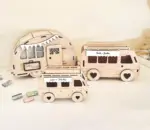 Geldgeschenk Hochzeit Camper Van mit Namen
