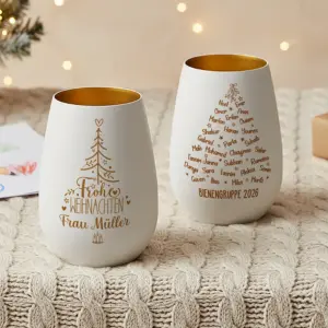 personalisiertes windlicht lehrer:in mit weihnachtsgruß