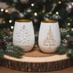 personalisiertes windlicht lehrer:innen mit weihnachtsgruß