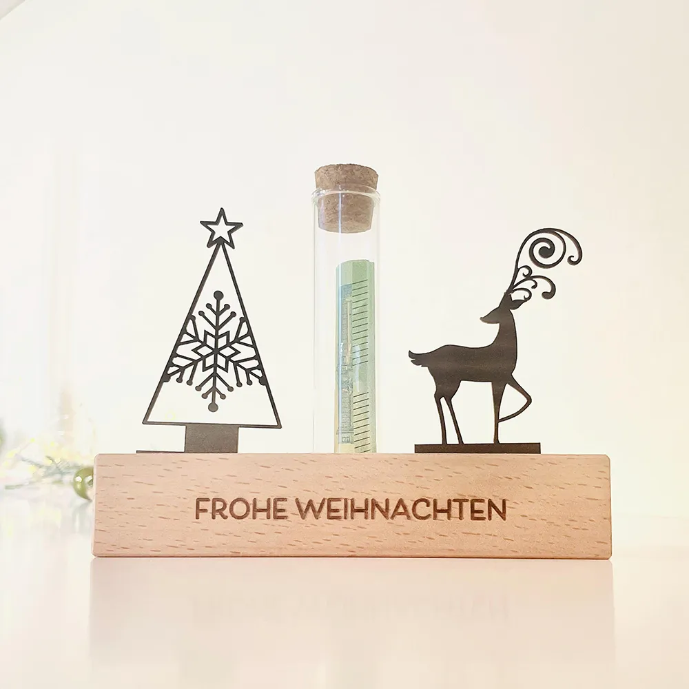 geldgeschenk weihnachten aus Holz