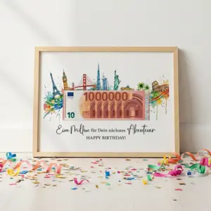 „deine erste million“ – das originelle geldgeschenk zum geburtstag als pdf download (kopie)