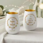 romantisches windlicht zur hochzeit – personalisiertes geschenk mit namen & datum für das brautpaar