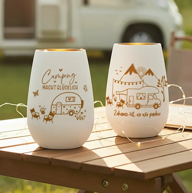 graviertes windlicht camper van personalisiert mit namen graviertes windlicht camper van personalisiert mit namen