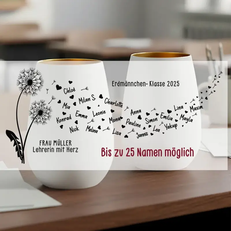 personalisiertes windlicht lehrer:innen mit herz
