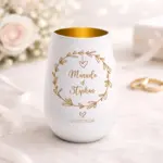 romantisches windlicht zur hochzeit mit gravur