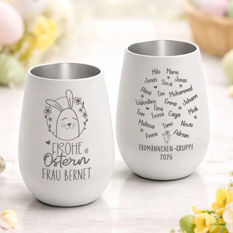 personalisiertes oster windlicht für lehrerin mit namen
