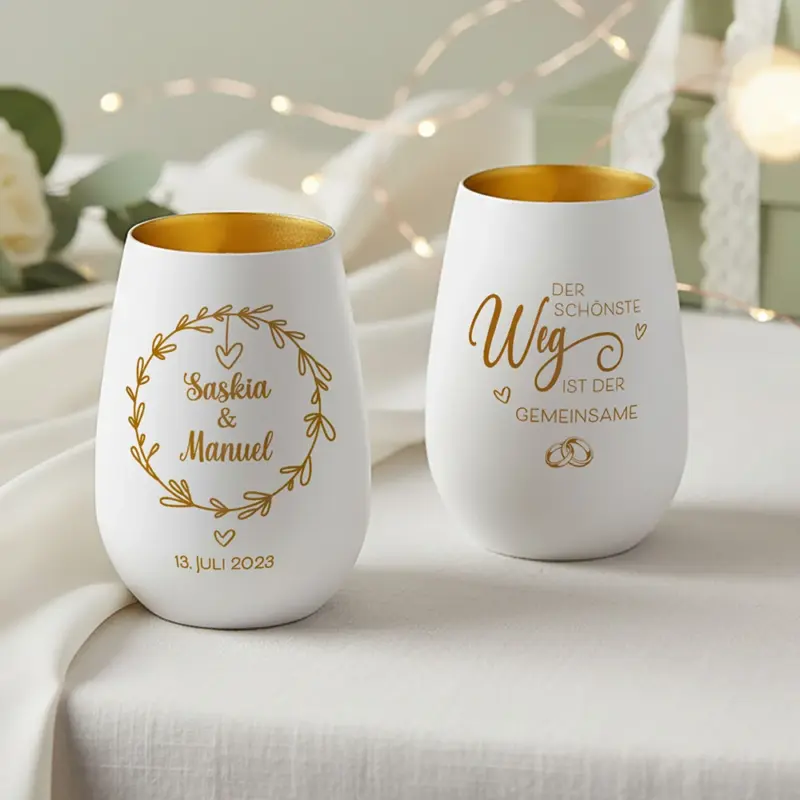 romantisches windlicht zur hochzeit